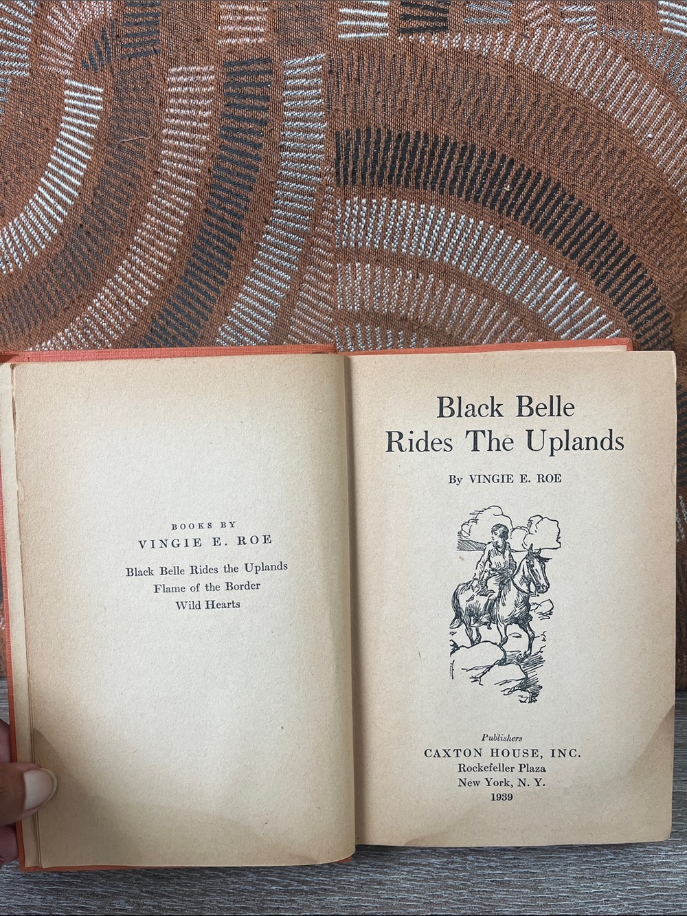 Black Belle Rides The Uplands by Vingie E. Roe 1935
